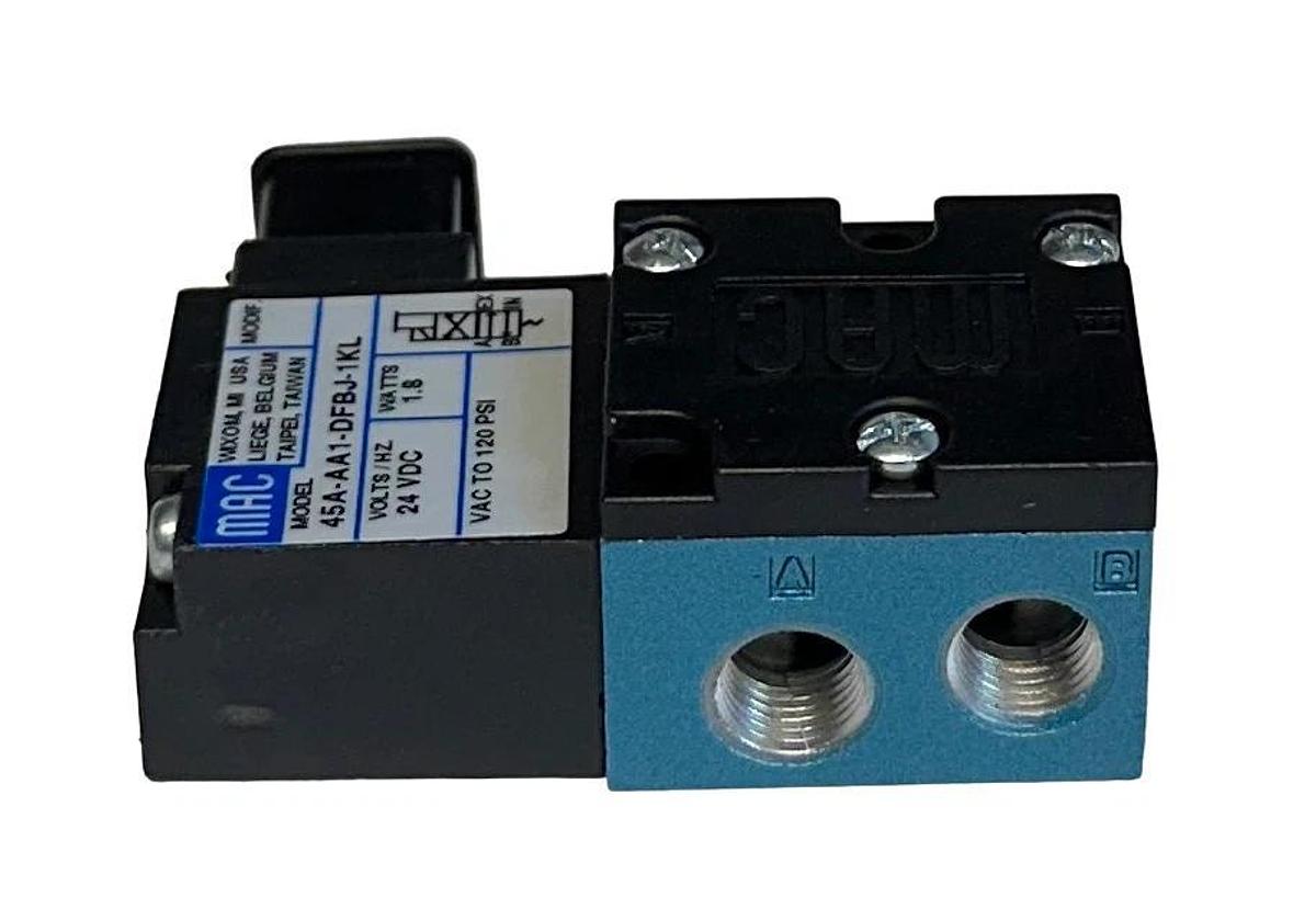 NEW MAC 45A-AA1-DFBJ-1KL SOLENOID VALVE 45 SERIES 24VDC 1.8W 120PSI NSMP