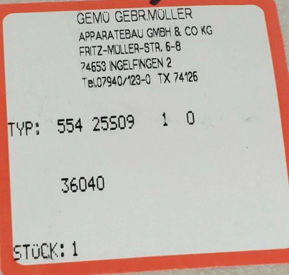 Used NEW GEMO TYP: 554 25S09 1 0 KIT 55425S0910, 36040