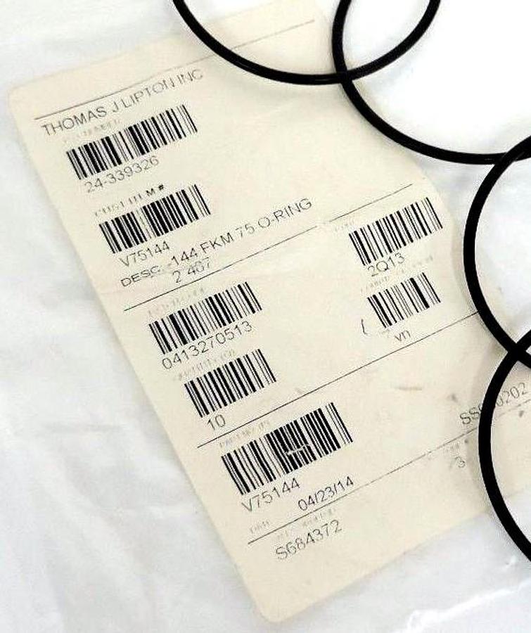 Used LOT OF 4 NEW THOMAS J LIPTON V75144 DESC. 144 FKM 75 O-RINGS