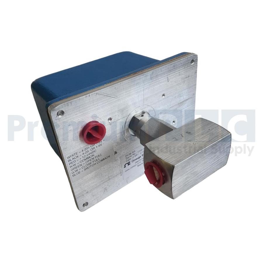 Used NEW OMEGA PV38-SS ELECTRONICALLY CONTROLLED PROPORTIONING VALVE 3/8", 1/2" NPTF