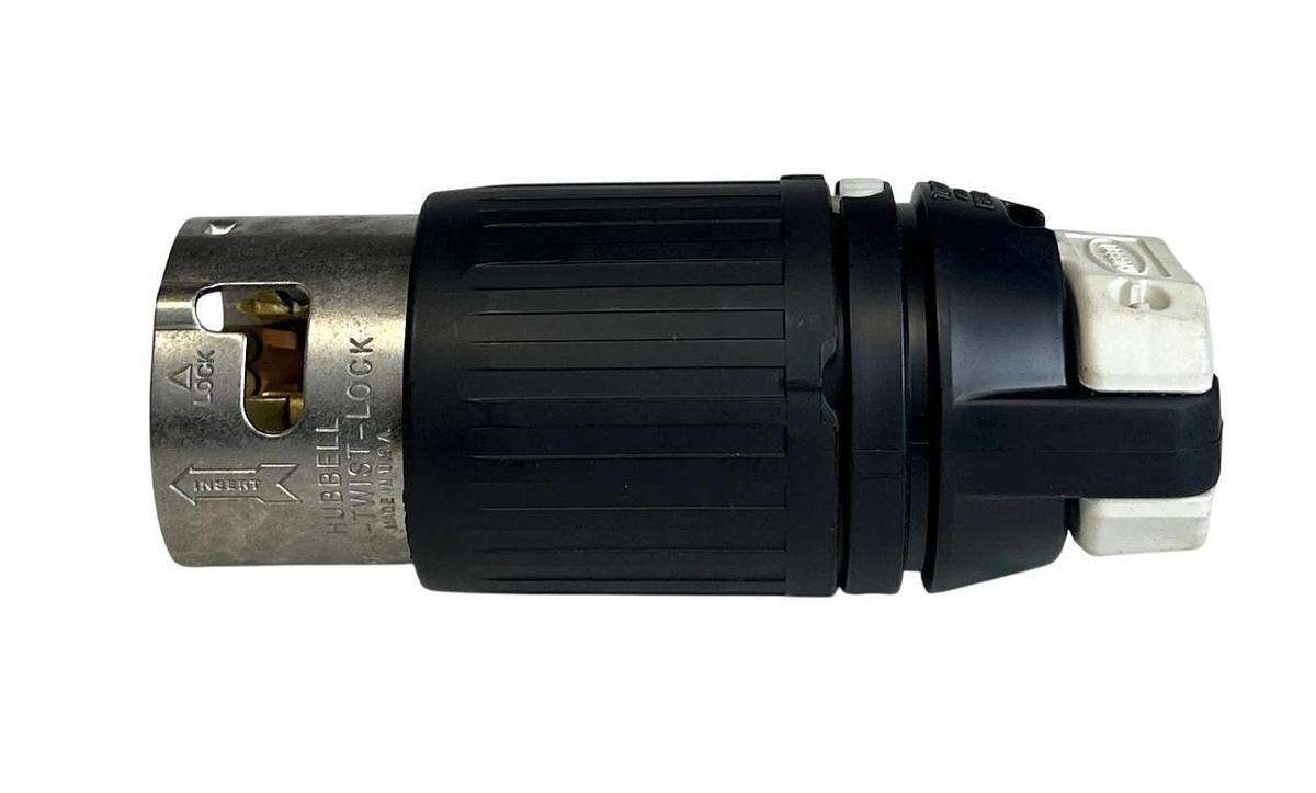 HUBBELL CS8165C INSULGRIP TWIST-LOCK PLUG 50A 3PHASE 480VAC 3-POLE 4-WIRE NSMP