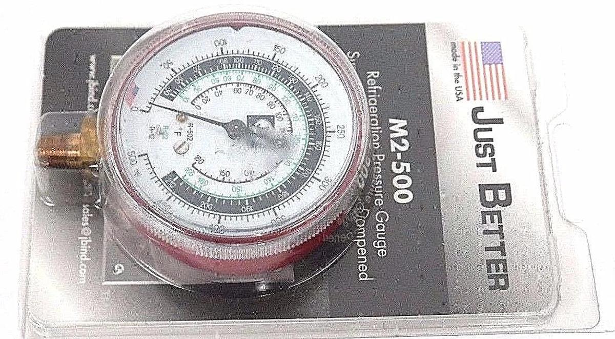 Used NEW JUST BETTER M2-500 REFRIGERATION PRESSURE GAUGE M2500