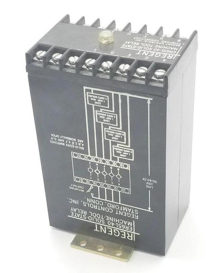 Used REGENT ER651-40 SOLID-STATE MACHINE-TOOL RELAY ER65140