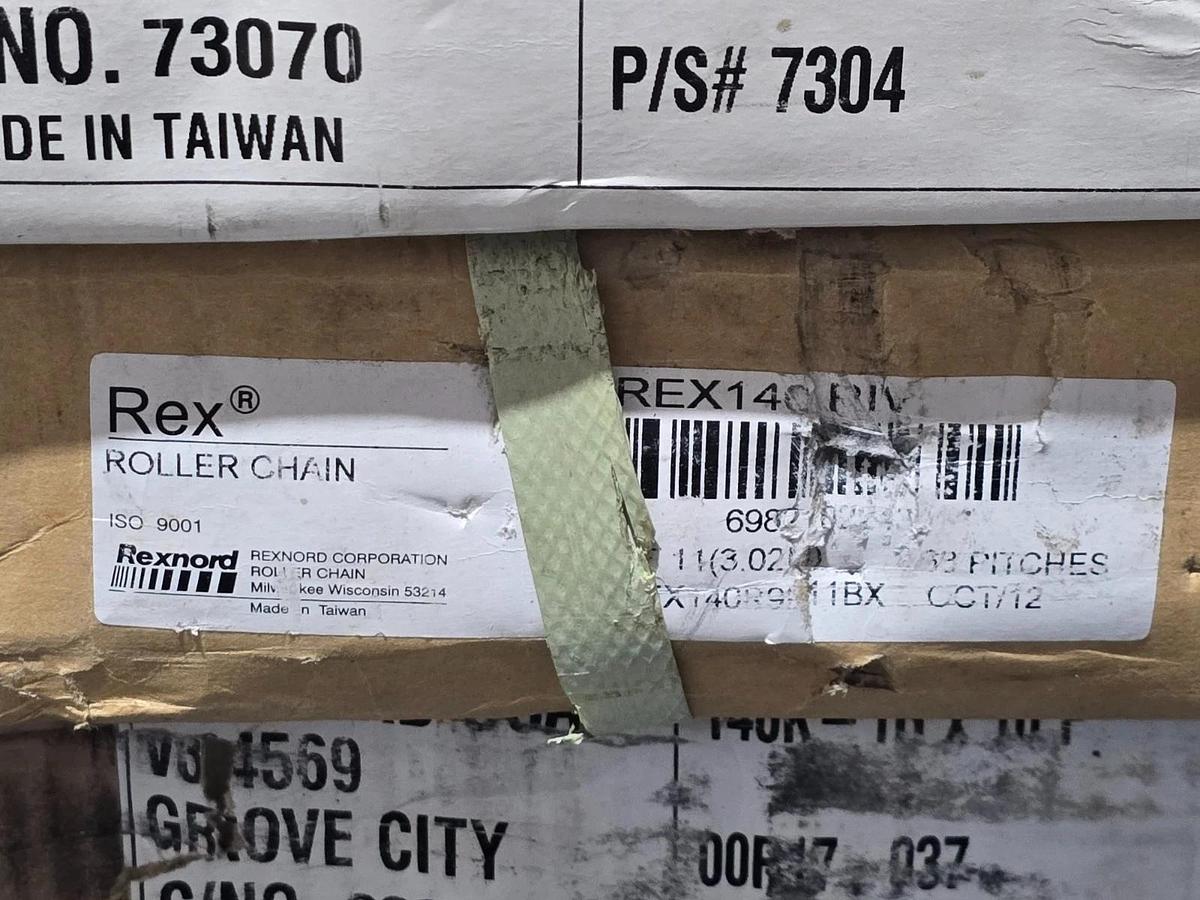 REX REXNORD REX140R9F11BX ROLLER CHAIN REX 140 RIV 9F11" BX 68 PITCHES NSMP