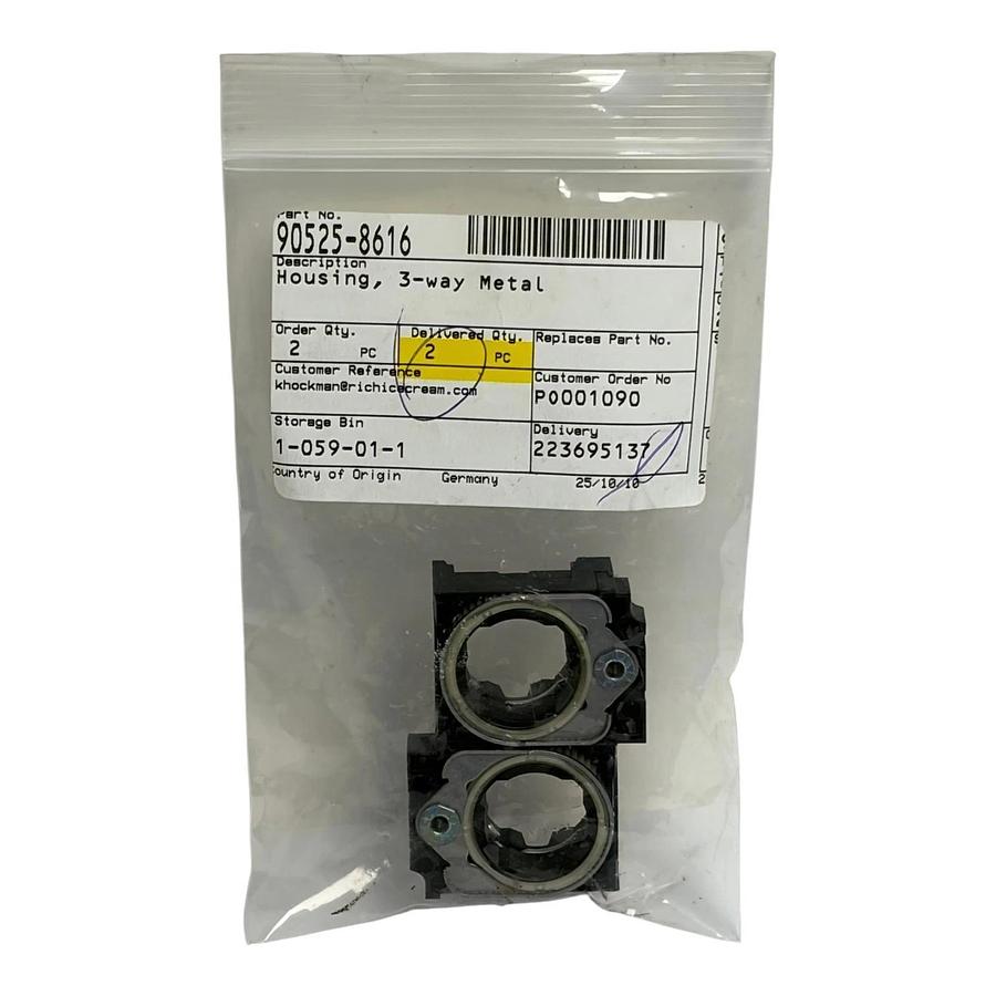 Siemens Sirius Act 3SU1550-0AA10-0AA0 3-Way Metal Module Holder Lot of 2