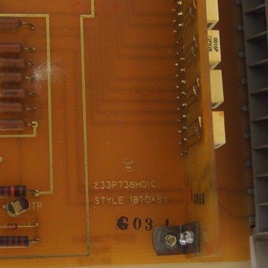 Used WESTINGHOUSE 233P736H01C STYLE: 1870A85 REFERENCE MODULE W/ 233P737H01A