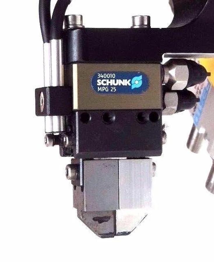 Used FESTO DRQD-B-16-180-Y-SRJ-A-AR-FW DRIVE W/ SCHUNK 340010 MPG25 / MPG-25 GRIPPER