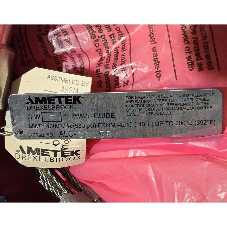 Used Ametek Drexelbrook Impulse T1200 TDR Level System w/Transmitter and Sensor NEW