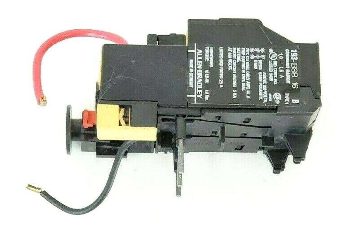 Used ALLEN BRADLEY 193-BSB16 OVERLOAD RELAY SER. B 1.0-1.6A