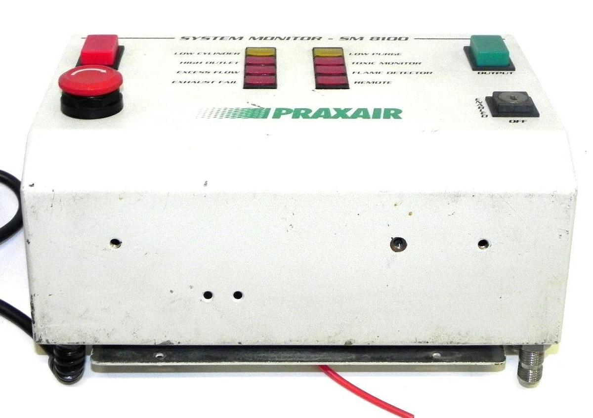 Used PRAXAIR SM-8100 JUNCTION BOX SYSTEM MONITOR SM8100