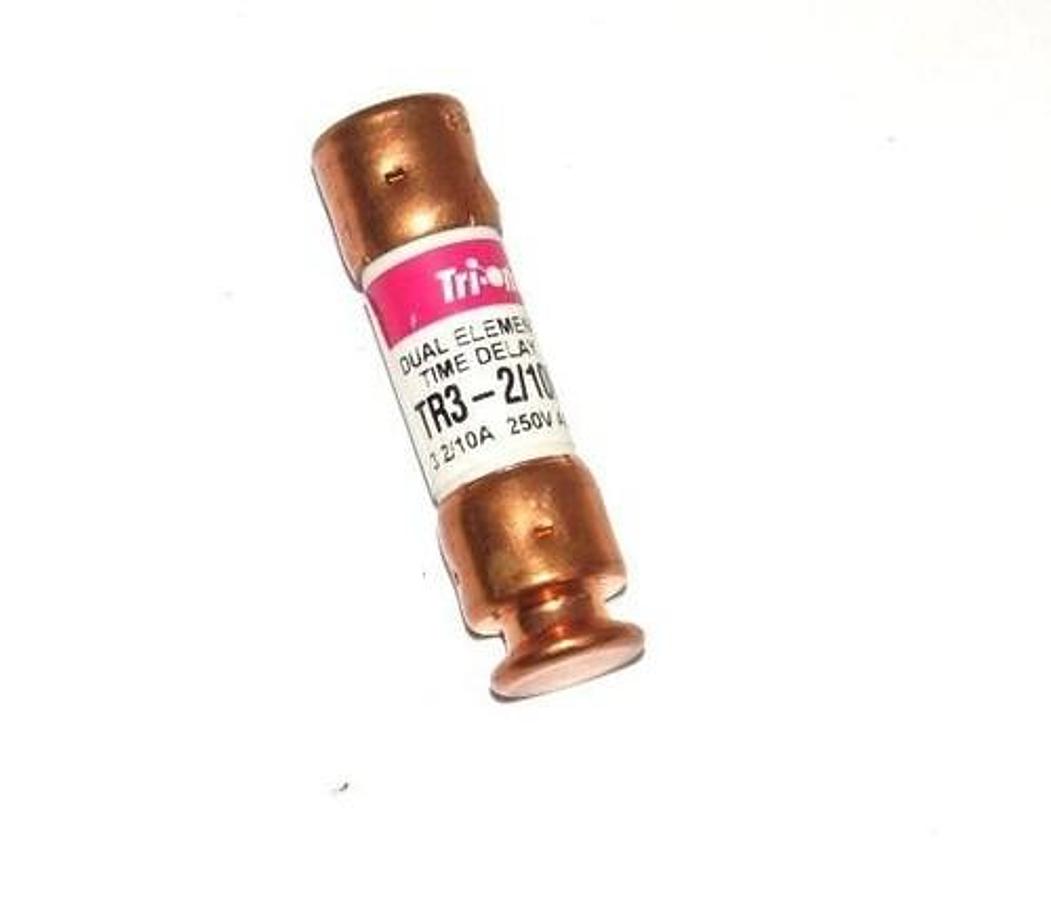 LOT OF 4 NEW TRIONIC TR3-2/10R DUAL ELEMENT TIME DELAY FUSES 250VAC, TR3210R