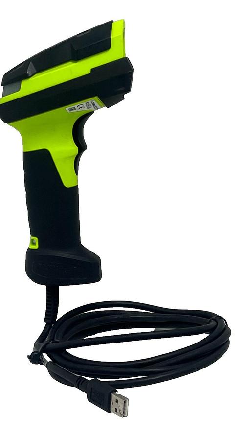 Used ZEBRA DS3608 Ultra-Rugged Industrial 1D/2D Barcode Scanner Kit USB CBA-U46-S07ZA