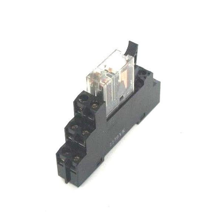 Used LOT OF 4 ALLEN BRADLEY 700-HN122 RELAY SOCKETS SER. A W/ 700-HK32A RELAYS SER. A