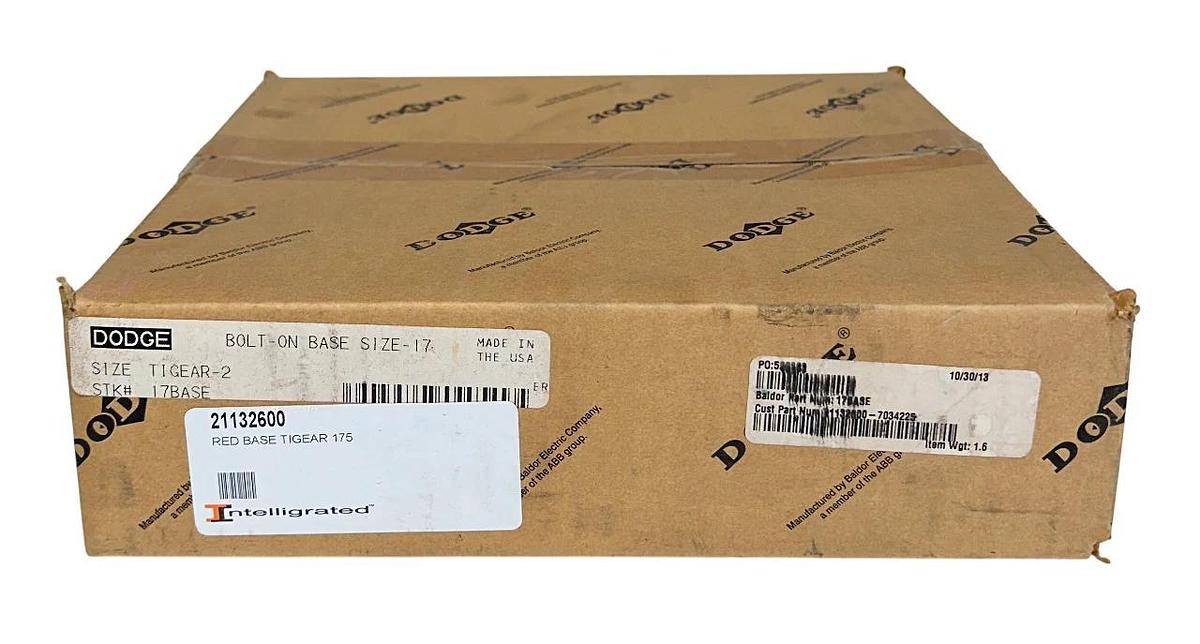 Used BALDOR DODGE 17BASE TIGEAR-2 BOLT-ON BASE SIZE 17 OEM USA NSFS