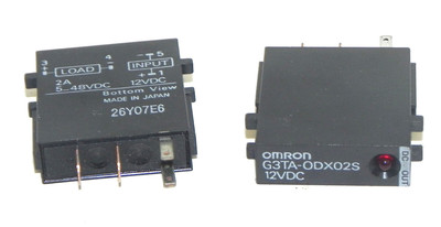 Used LOT OF 2 NEW OMRON G3TA-ODX02S-12VDC RELAYS 2A, 5-48VDC, 12VDC, G3TA-ODX02S