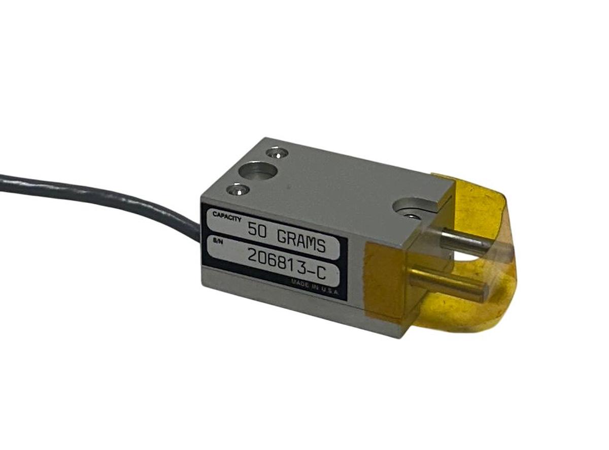 Used TRANSDUCER TECHNIQUES GSO-50-C / GSO-50 STRAIN GAUGE LOAD CELL 50 GRAMS NSNP