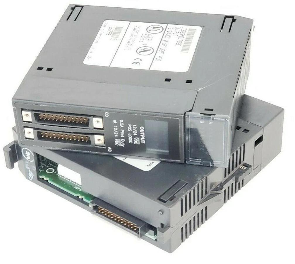 Used LOT OF 2 GE FANUC I/O MODULES IC693MDL655E & IC693MDL753E