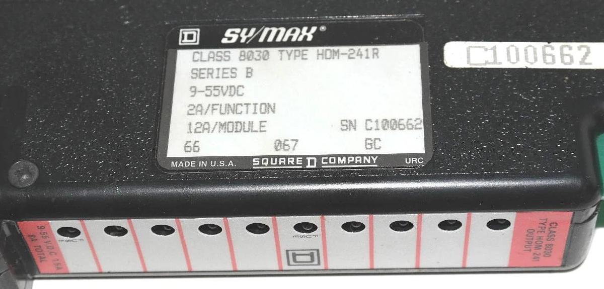 Refurbished REPAIRED SQUARE D SYMAX 8030-HOM-241R OUTPUT MODULE 8030-HOM-241 SERIES B