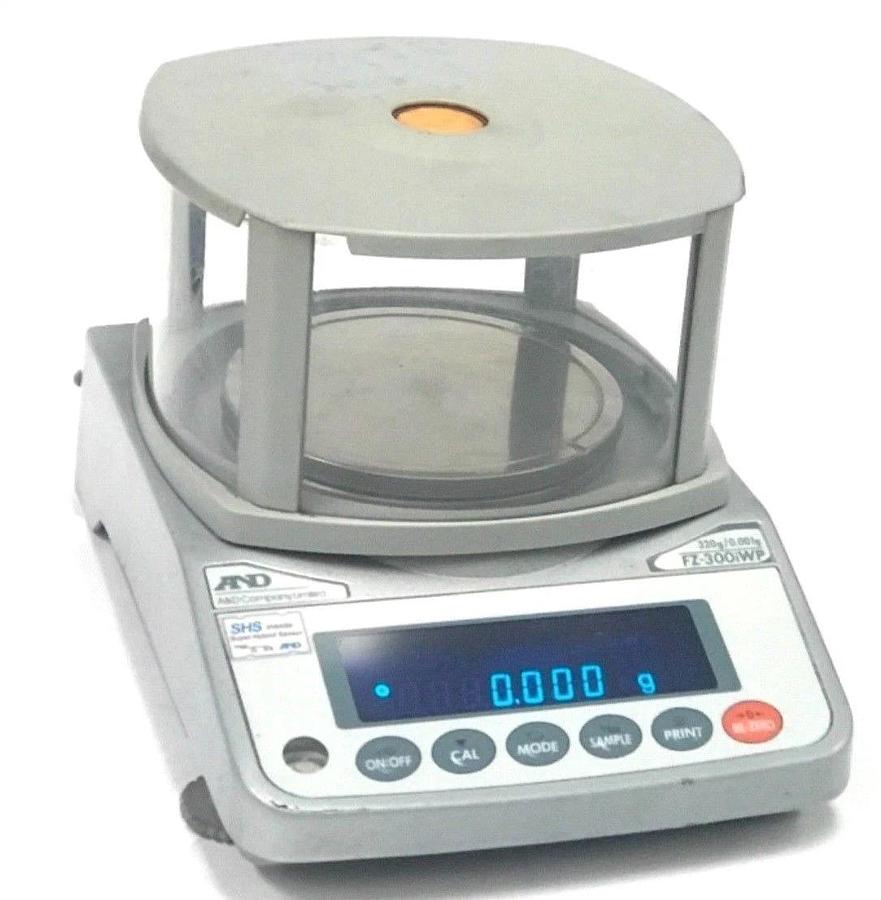 Used A&D FZ-iWP SERIES PRECISION BALANCE FZ-300iWP 320g x 0.001 g SUPER HYBRID SENSOR