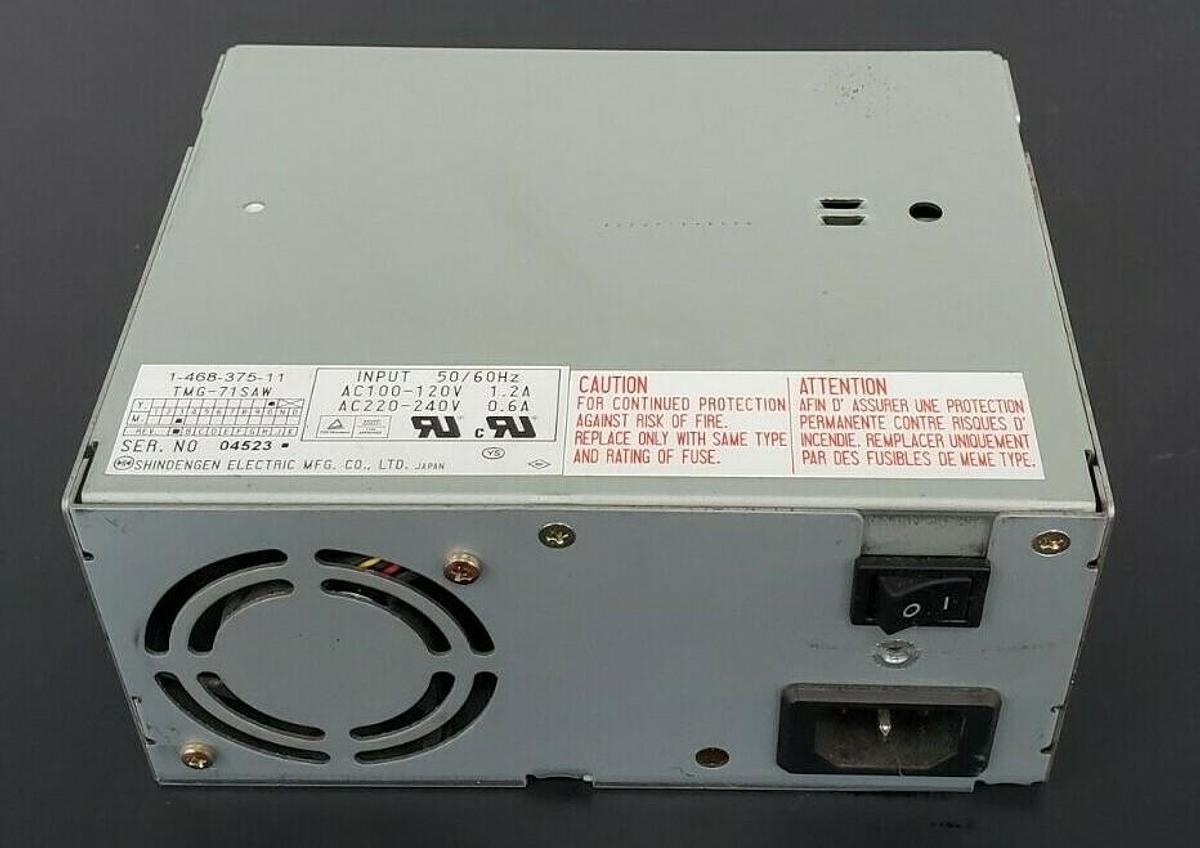 Used SHINDENGEN ELECTRIC TMG-71SAW POWER SUPPLY TMG71SAW, 1-468-375-11