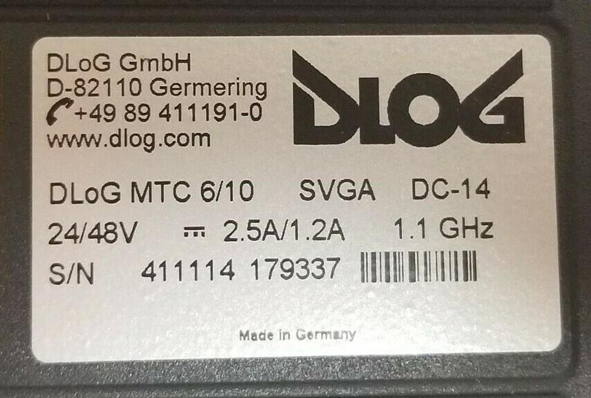 Used ADVANTECH DLOG MTC 6/10 (EOL) IN VEHICLE TERMINAL 24/48V 2.5A/1.2A 1.1GHZ MTC610
