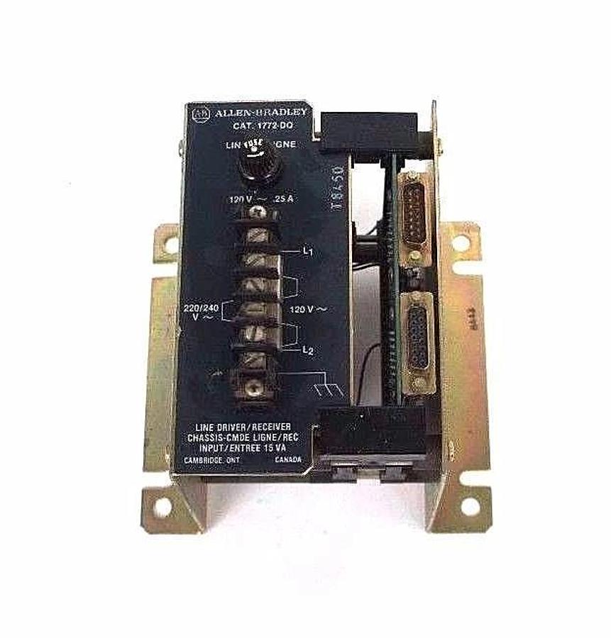Used ALLEN BRADLEY 1772-DQ LINE DRIVE / RECEIVER CHASSIS-CMDE LIGNE / REC INPUT