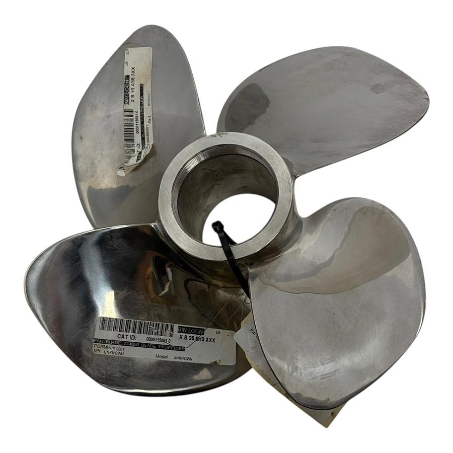 Used Aeration Industries 234060 Stainless Steel 4-Blade Propeller Fan New Surplus