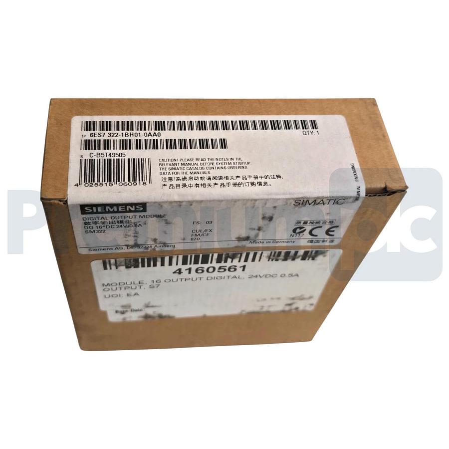 Used Siemens 6ES7322-1BH01-0AA0 SIMATIC S7-300 Digital Output SM 322 16 DO 24VDC NSFS