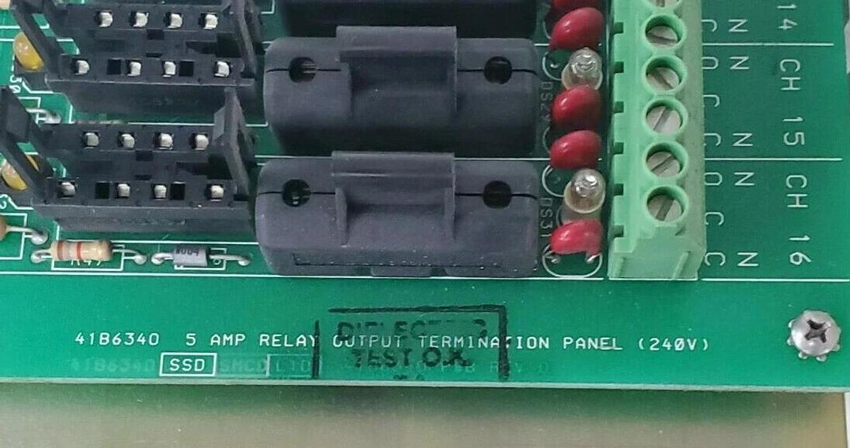 Used FISHER 41B7289X022-69 RELAY OUTPUT BOARD TYPE CL67741 CL6774X1-A2 (NO RELAYS)