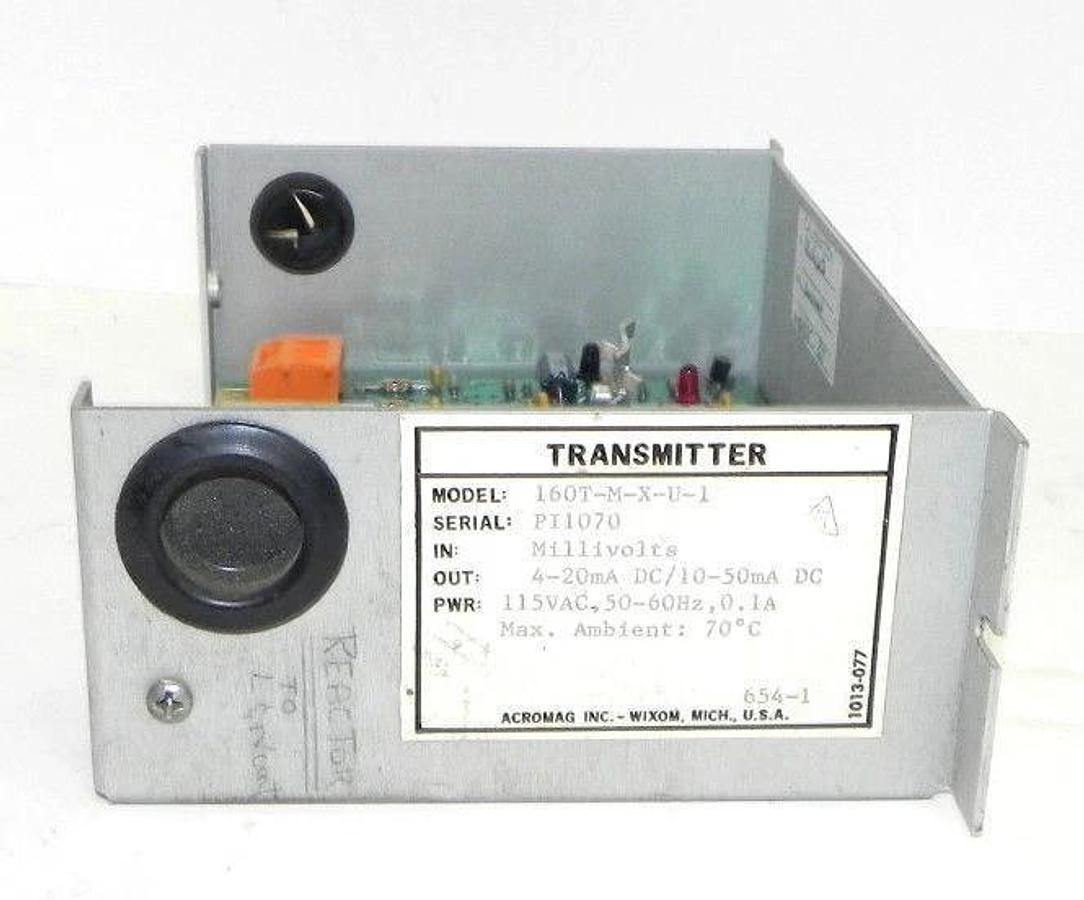Used ACROMAG TRANSMITTER, 160T-M-X-U-1, 160TMXU1, 1018-335E, (A) 160TMVTC, 1018335E
