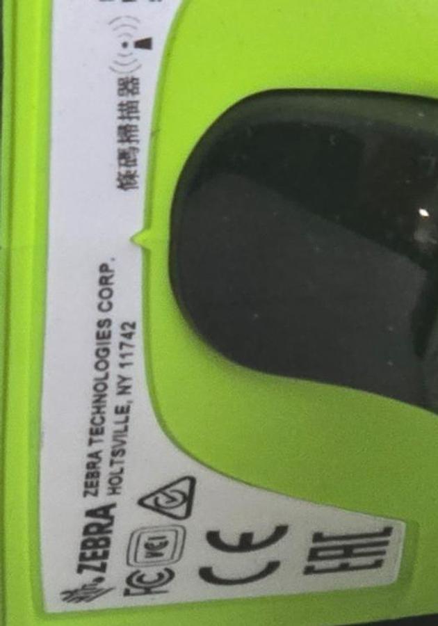 Used ZEBRA DS3608-SR Ultra-Rugged Corded 1D/2D Barcode Scanner W/Coiled RS232 Cable