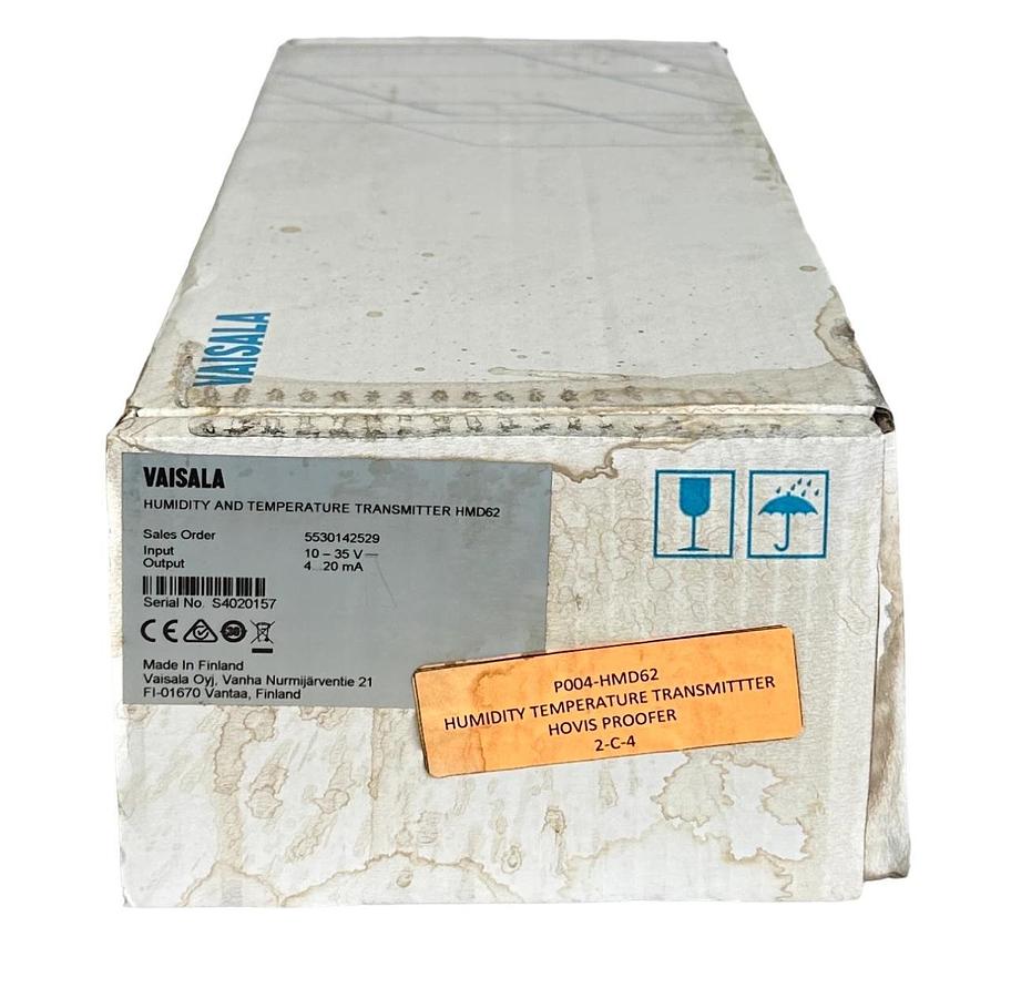 NEW VAISALA HMD62 HUMIDITY AND TEMPERATURE TRANSMITTER 10-53V 4-20mA 2020 CALIB
