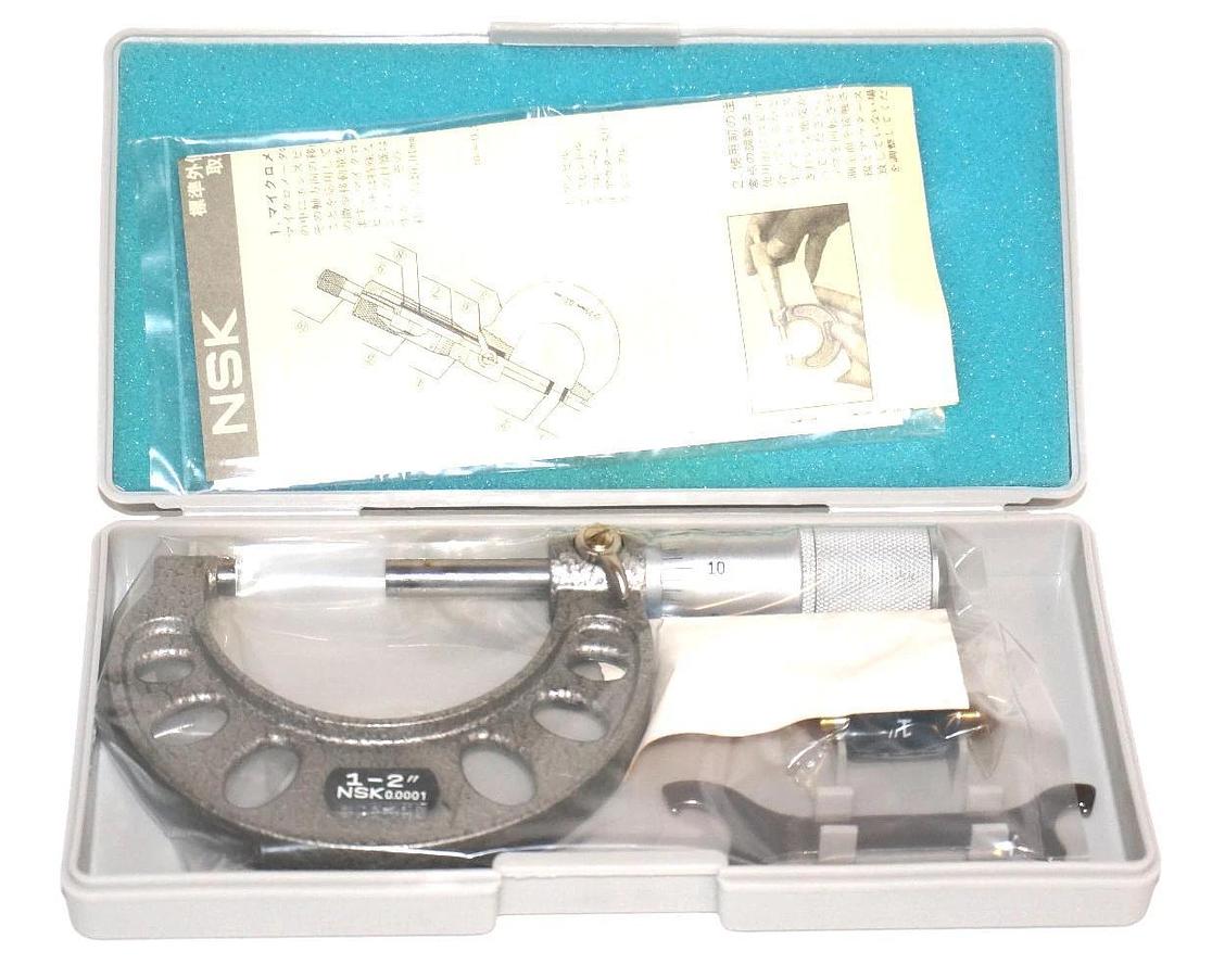 Used NIB NSK YUXB02-1 MICROMETER 1-2'', 0.0001 YUXB021