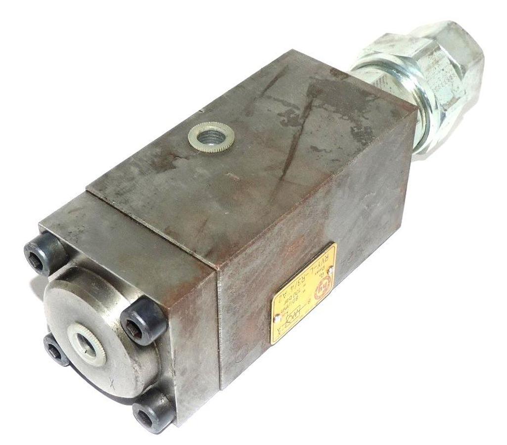 Used HYDRAULIK RING RVY-L-R 3/4" A2 FLOW CONTROL VALVE RVYLR34A2