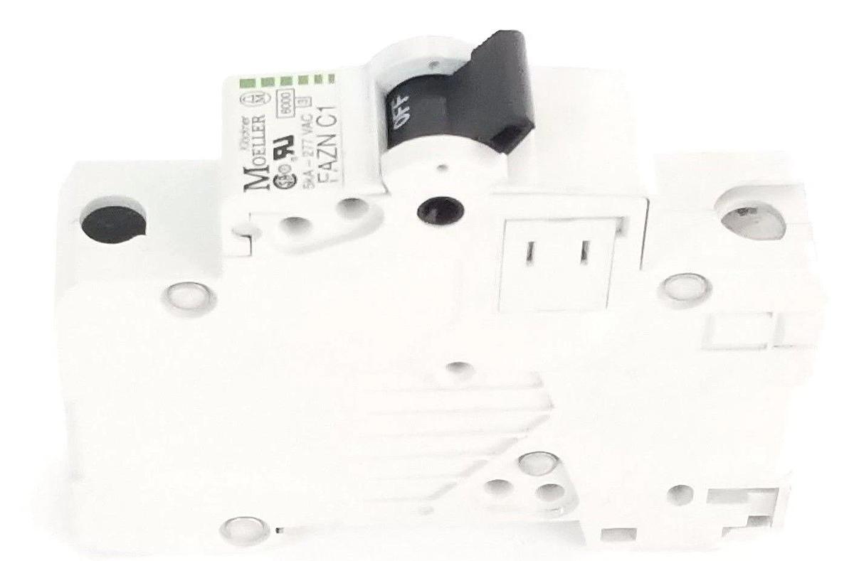 NEW KLOCKNER MOLLER FAZNC1 CIRCUIT BREAKER FAZN-C1, 1AMP 1POLE 277VAC 5KA
