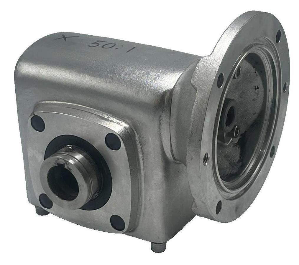 Used BOSTON GEAR SSHF721-50K-B5-HS1-P20 Stainless Steel Worm Gear Reducer 50:1 Ratio