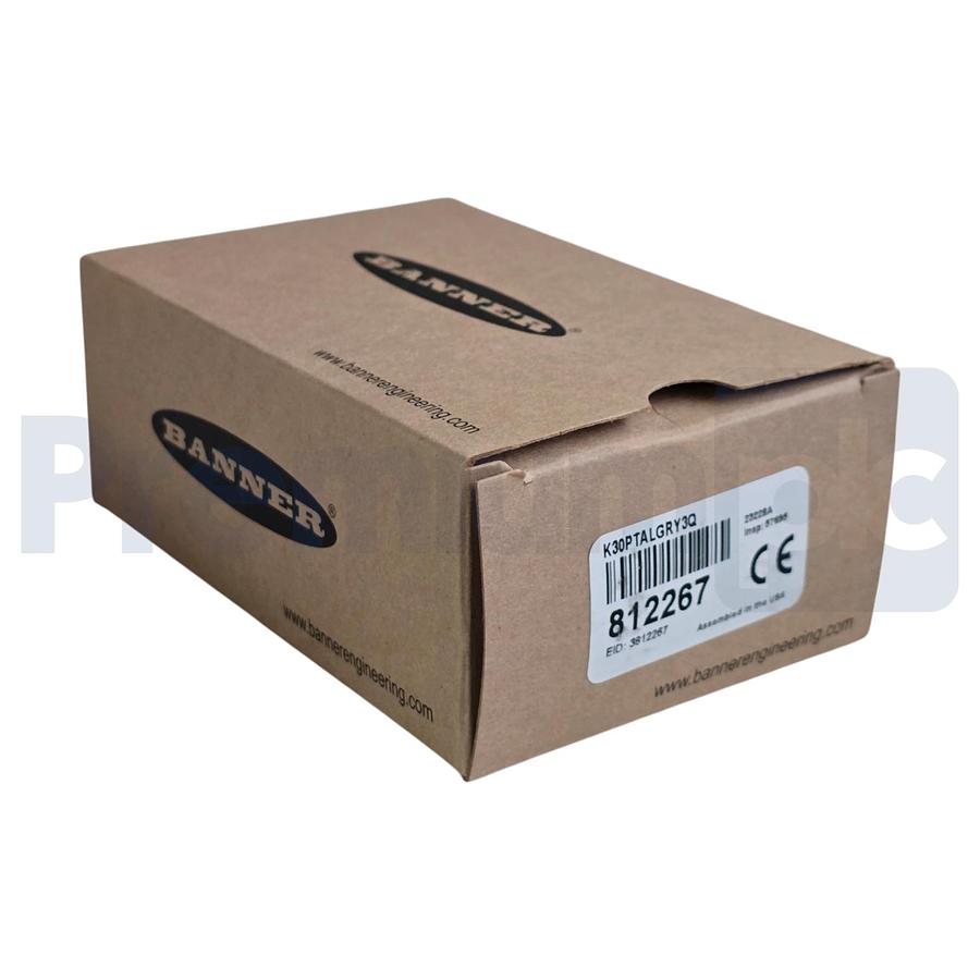 Used Banner K30PTALGRY3Q 812267 K30 Pro Touch Series 3-Color RGB Touch Sensor M12 QD