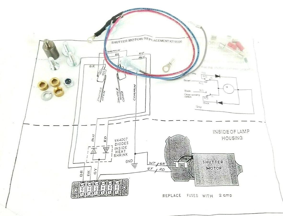 Used NEW DOUTHITT CORP. 43367 SHUTTER MOTOR W/ 95500 MOTOR KIT