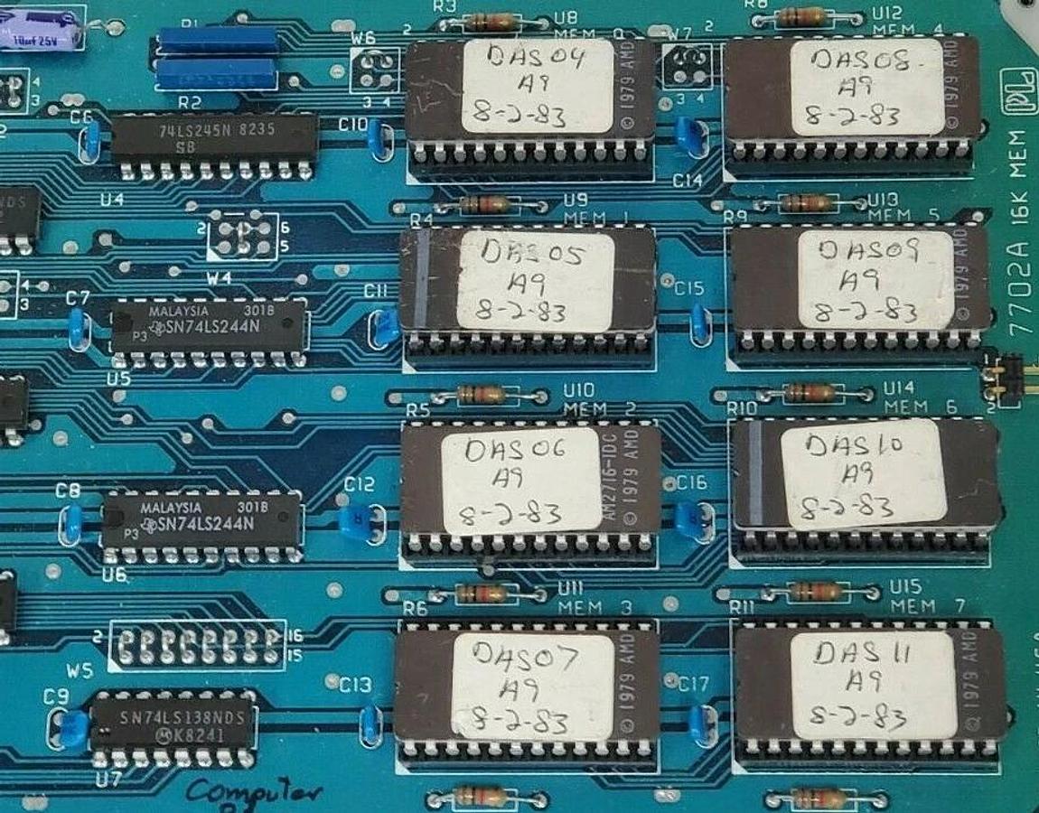 Used GD CALIFORNIA INC PROLOG 7702A MEMORY CARD 16K