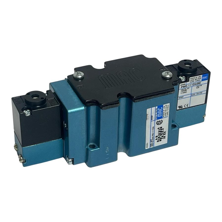 Mac 6321D-000-PM-111DA Solenoid Operated Pneumatic Valve PM-111DA 120VAC - NSNP