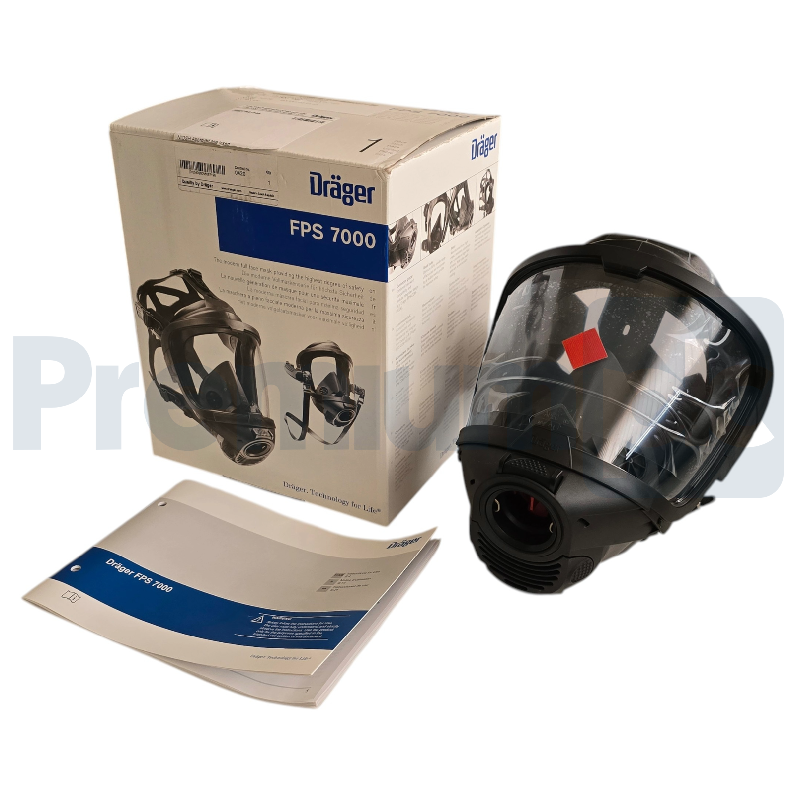 Used Draeger | Drager FPS 7000 P-EPDM-M2-APECas-H (US) Full Face Mask Size: M R61845