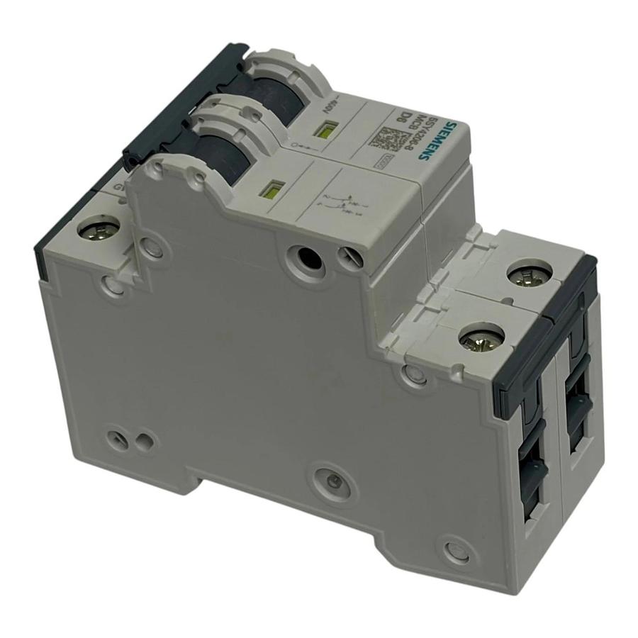 Siemens 5SY4206-8 Miniature Circuit Breaker MCB 2 Pole 6A D Curve New Surplus