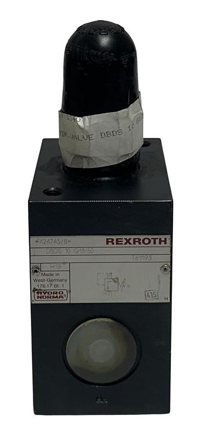Used REXROTH DBDS 10 G13/50 / 424745/8 HYDRO NORMA HYDRAULIC RELIEF VALVE NSNP