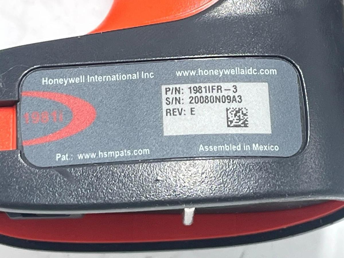 Used HONEYWELL 1981iFR-3 Granit Industrial 2D Barcode Scanner w/ CCB02 Base & Cable