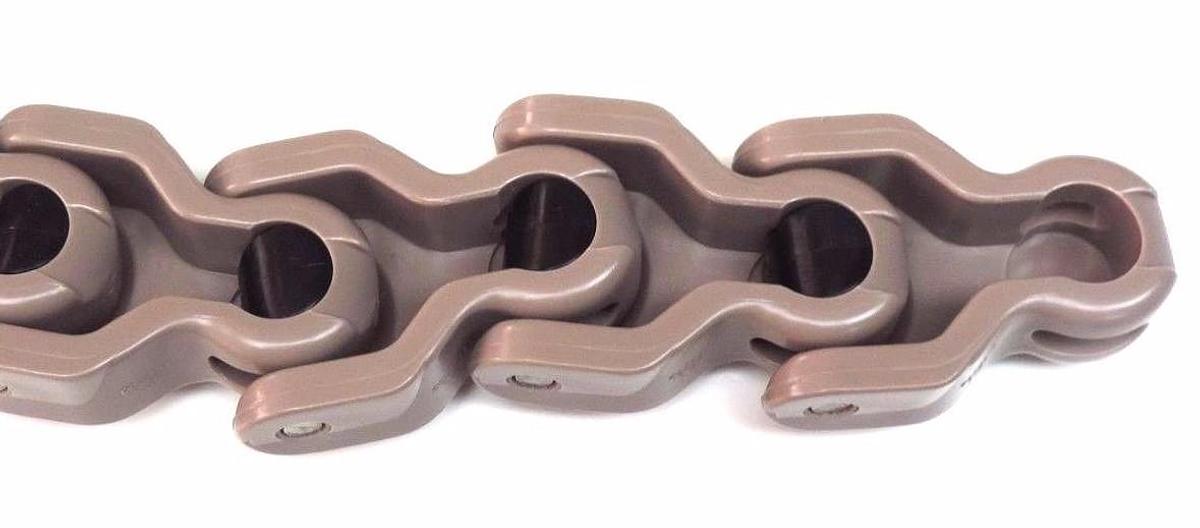 Used NIB REXNORD 1701-LF ACETAL TABLE TOP CHAIN SS PINS 2.09" WIDTH 1.97" PITCH