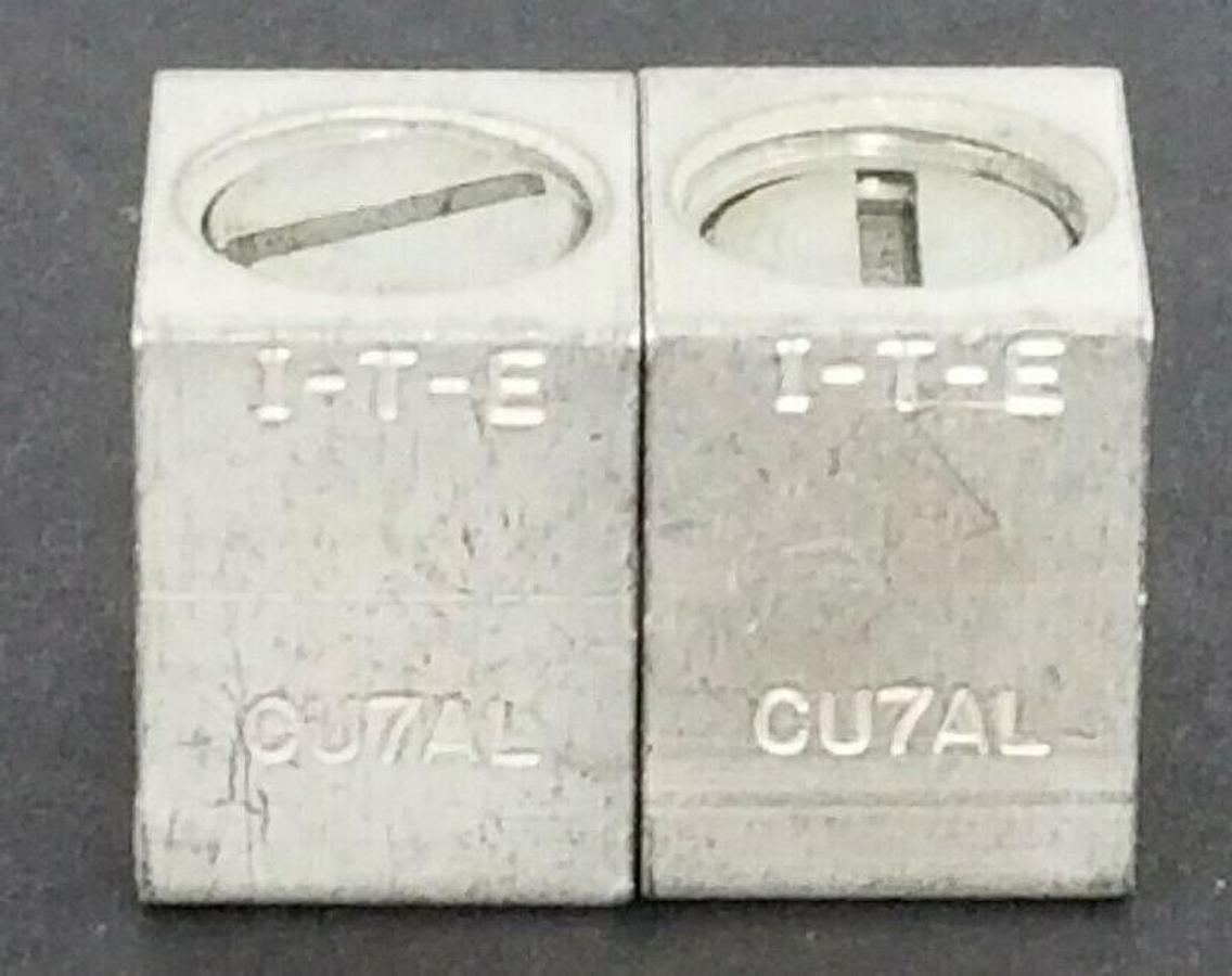 Used LOT OF 2 I-T-E TC1-Q1 CIRCUIT BREAKER TERMINAL LUGS TC1Q1