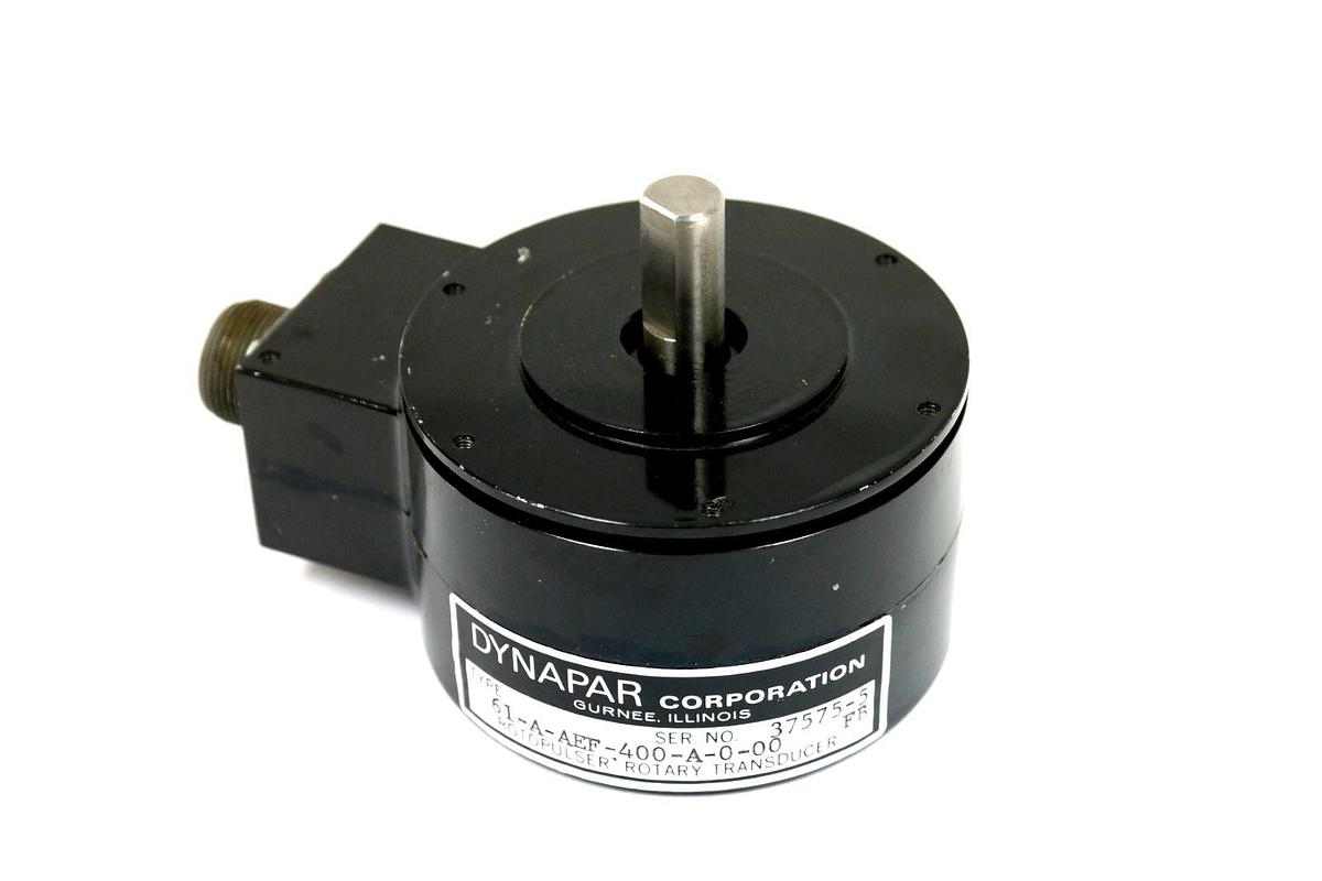 Used DYNAPAR 61-A-AEF-400-A-0-00 FB ROTOPULSER ROTARY TRANSDUCER 61AAEF400A000