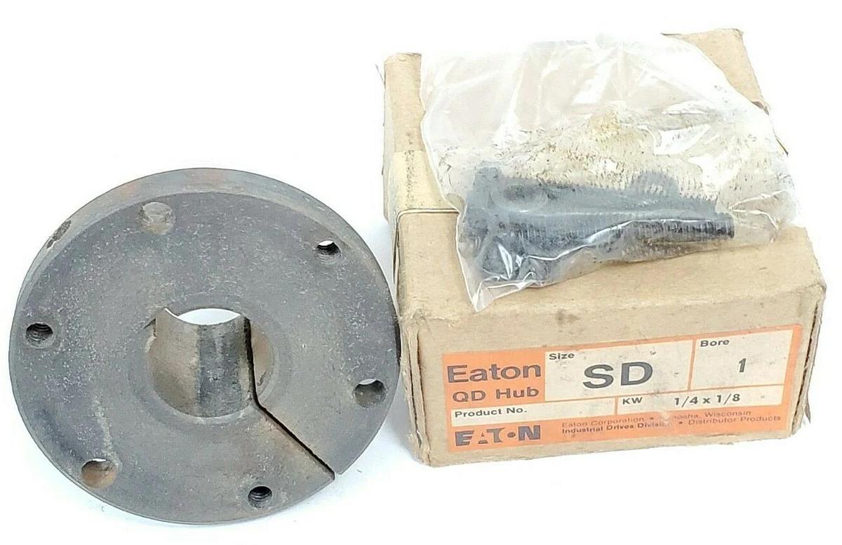 Used LOT OF 2 NIB EATON SD 1 QD HUBS KW 1/4 X1/8