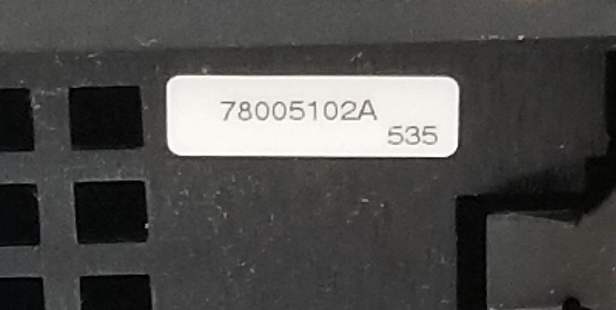 Used WHEDCO SPARE 78005102A BLANK MODULE