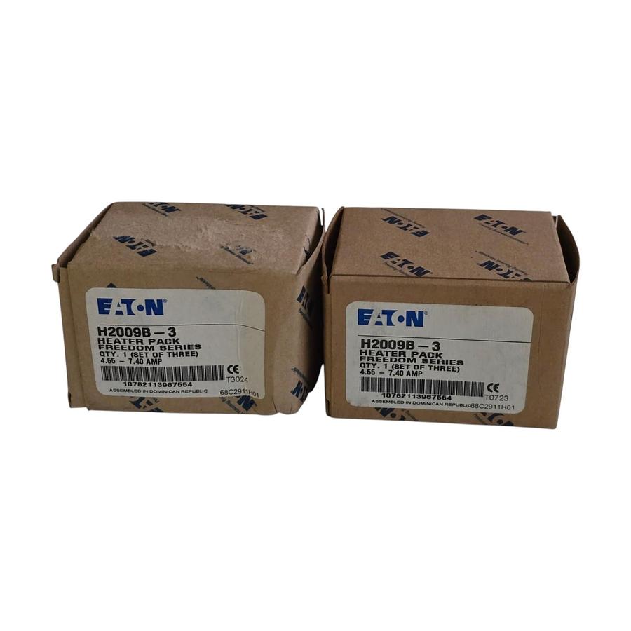 Used (2 Boxes of 3) Eaton H2009B-3 Freedom Series Heater Pack | 4.55 - 7.40 AMP NSMP